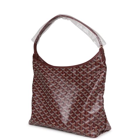 burgundy goyard|burgundy goyardine hobo bag.